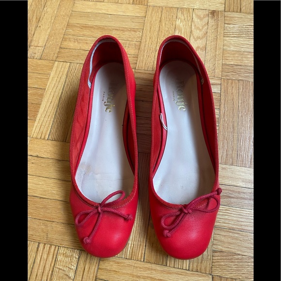 ROUJE Coline Ballerinas - Red Size 36 - Picture 1 of 7